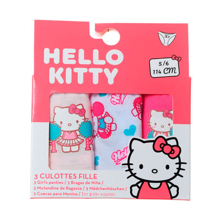 Pack de 3 braguitas niña hello kitty hello kitty regalo original 1