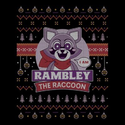 Rambley Raccoon Ugly Sweater