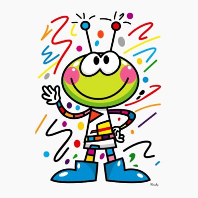 Alien Emoji Infantil Divertido y Colorido