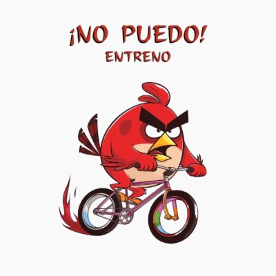 Red, Rojo de Angry Birds montando en bicicleta
