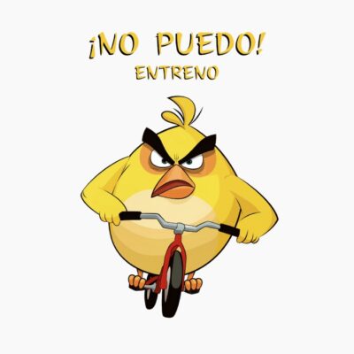 Yellow, Amarillo de Angry Birds montando en bici