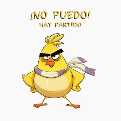 Yellow, Amarillo de Angry Birds asistiendo a un partido de futbol