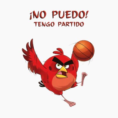 Red, Rojo de Angry Birds jugando al baloncesto
