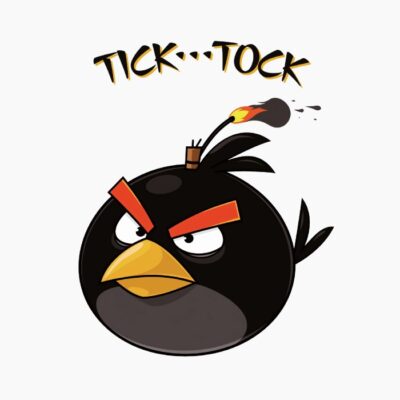 Negro, Angry Bird Negro, diciendo que está a punto de explotar
