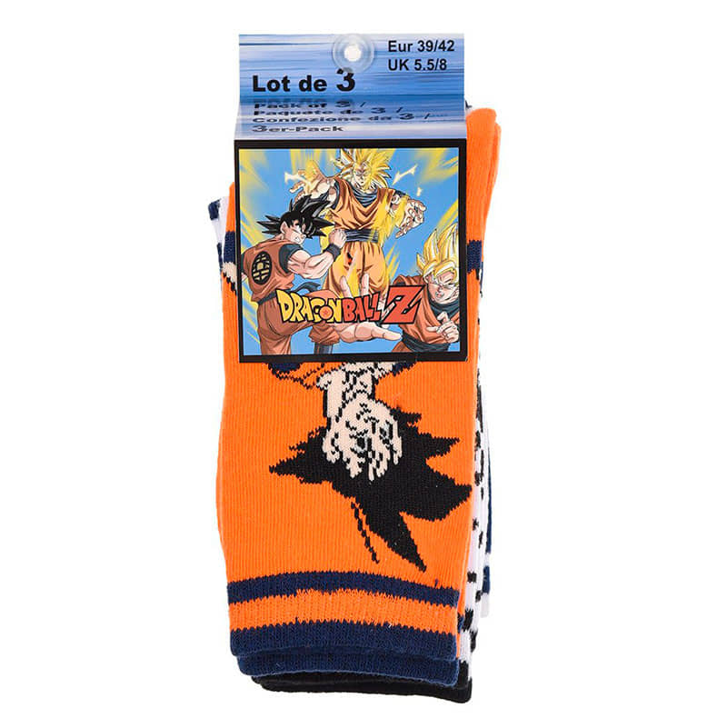 Pack 3 Calcetines Adulto Dragon Ball Bola De Dragón Bola De Dragón Z regalo original 4
