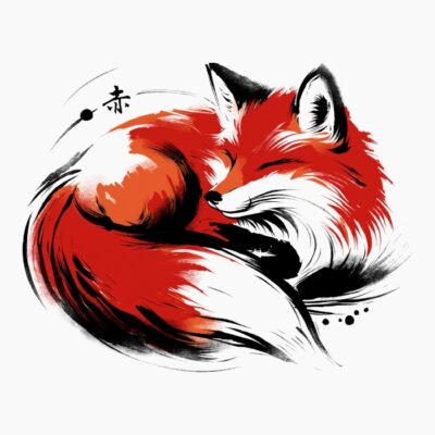 Resting Red Fox