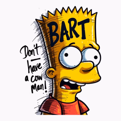 bart simpson crazy