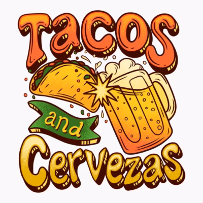 Tacos and cervezas taco tuesday celebration