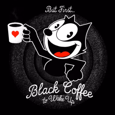 Black Coffe Cat