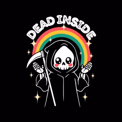 Dead Inside - Cute Skull