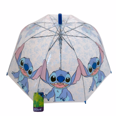Paraguas Niño Stitch Transparente 48,5 Cm