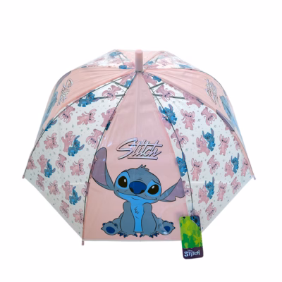 Paraguas Niño Lilo Y Angel Transparente 48,5 Cm