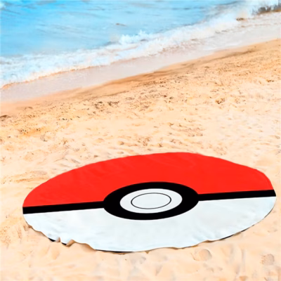 Toalla Playa Redonda Microfibra Pokemon 130 Cm
