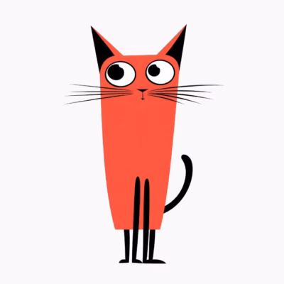 Camisetas de Animales Divertidos Diseño Vectorial Único para Amantes de la Naturaleza- Gato Rosa