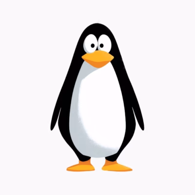 Camisetas de Animales Divertidos Diseño Vectorial Único para Amantes de la Naturaleza- Pinguino