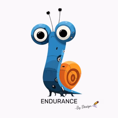 Caracol Azul ENDURANCE - By Design Diseño Original y Simpático