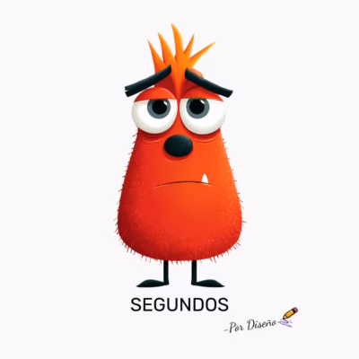 Monstruo Rojo SEGUNDOS - Por Diseño Diseño Original y Expresivo