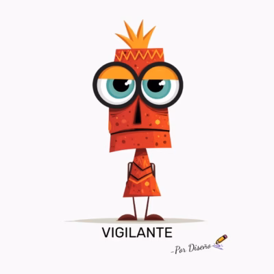 Personaje Vigilante Diseño Original para Adultos con Humor y Estilo