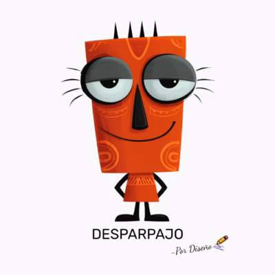 Ilustración Divertida DESPARPAJO - Por Diseño Personaje Original y Único