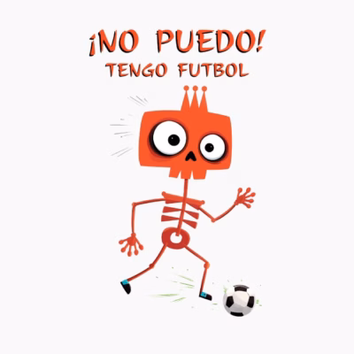 Camiseta divertida de fútbol ¡No Puedo! Tengo Fútbol Esqueleto Rojo Original