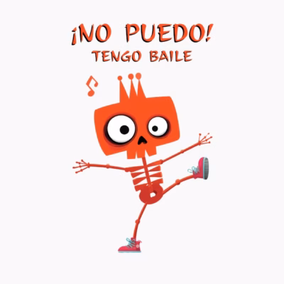Esqueleto Bailarín Divertido ¡No Puedo! Tengo Baile Humor Dance