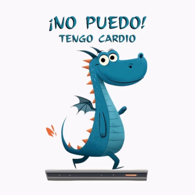 Dragón Fitness Cardio ¡No Puedo! Tengo Cardio Humor Gimnasio