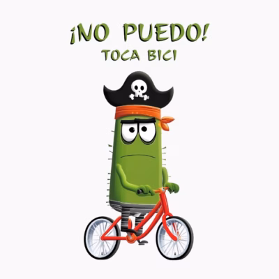 Cactus Pirata Divertido Entrenando en bici ¡No Puedo! Tengo Bici Humor de Bicicleta