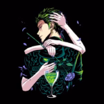 Cazador de piratas demonio saliendo con un niño demonio