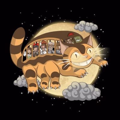 Night trip over the moon