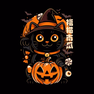 Lucky Cat Halloween