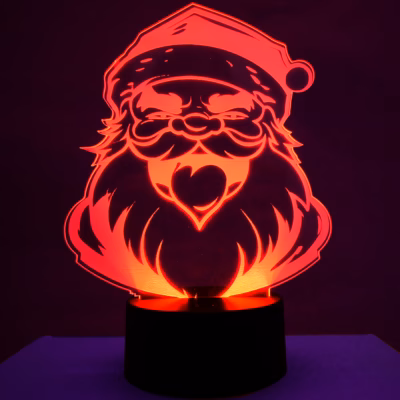 Lámpara LED Papa Noel