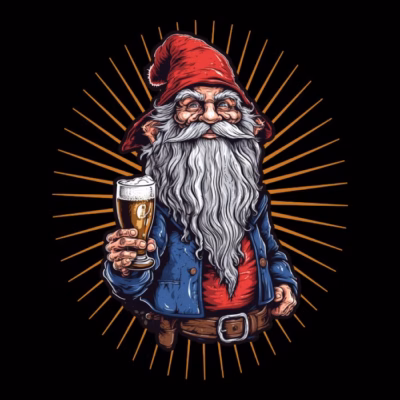 Metal Irish Beer Gnome