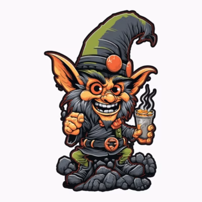 Green Punk Beer Gnome