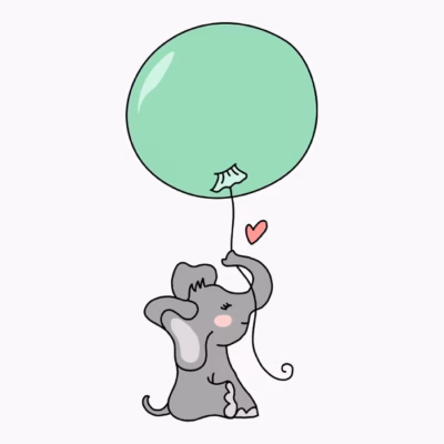Cute Baby Elephant Balloon