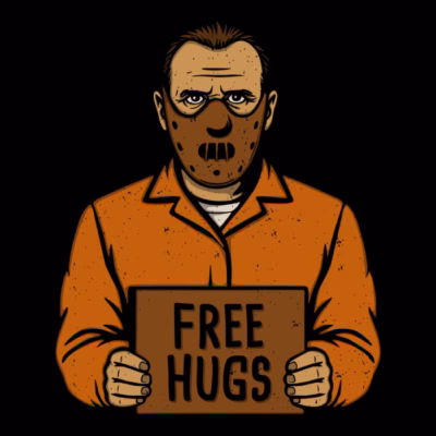 free hugs hanibal lecter shirtwoot