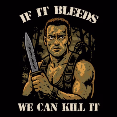 dutch hunter if it bleeds we can kill it shirtwoot