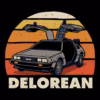 Delorean sunset vintage shirtwoot