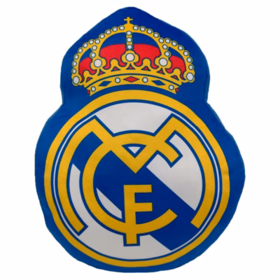 Cojín 3D Escudo Real Madrid Microfibra 35 Cm