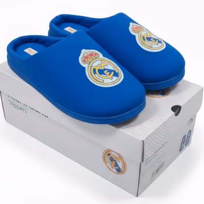 Zapatillas Adulto Escudo Modelo Azul Real Madrid