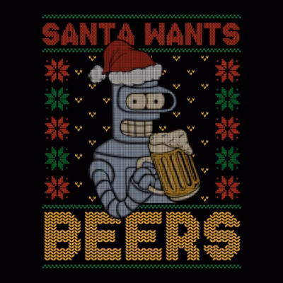 santa wants beers bender shirtwoot