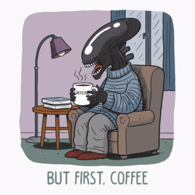 but first, coffee