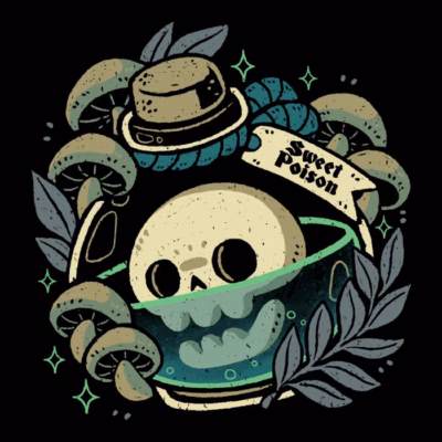 Sweet Poison Skull in Bottle