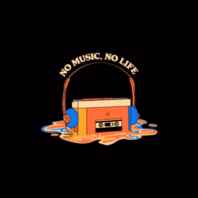 no-music-no-life-retro-cassette