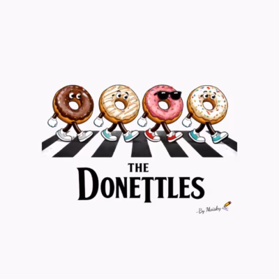 the donettles cruzando un paso de cebra