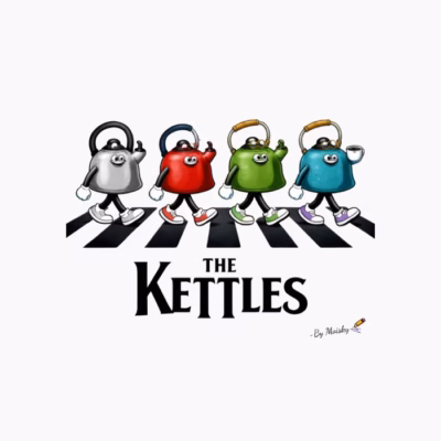 the kettles cruzando un paso de cebra