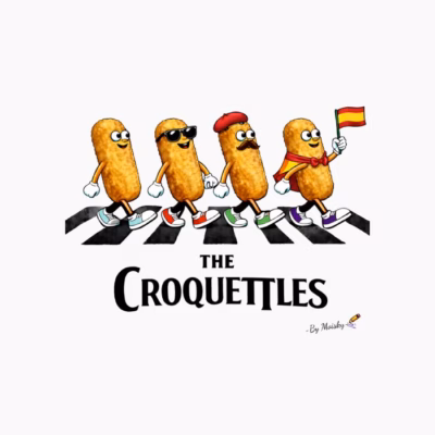 the croquettles cruzando un paso de cebra