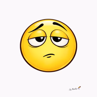 Emojis de la Semana Humor Emocional Minimalista. Emoji  Aburrido