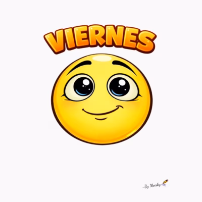 Emojis de la Semana Humor Emocional Minimalista Viernes