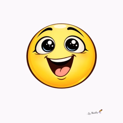 Emojis de la Semana Humor Emocional Minimalista. Emoji Entusiamado.