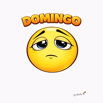 Emojis de la Semana Humor Emocional Minimalista Domingo